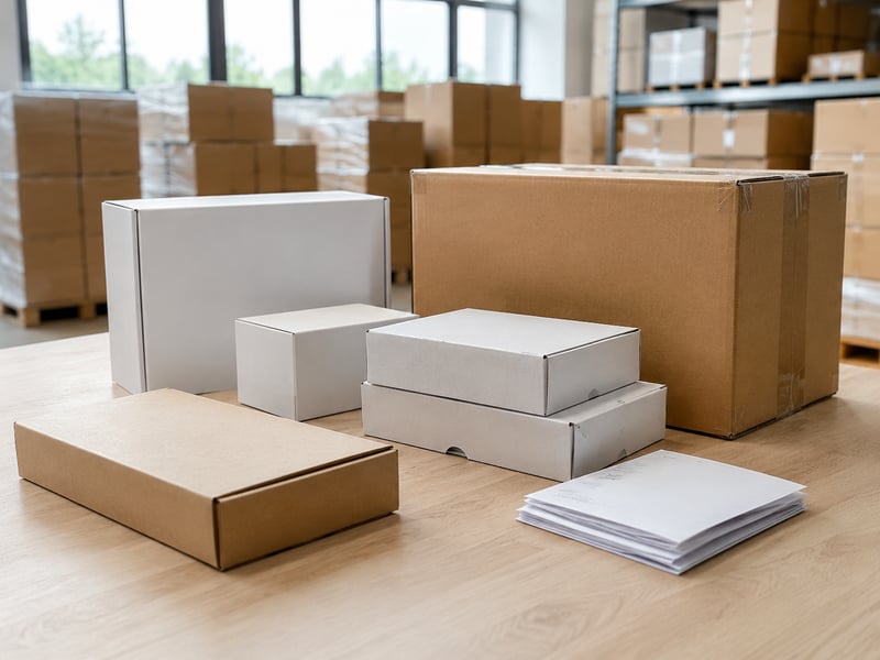 Fan products with branded packaging and shipping cartons