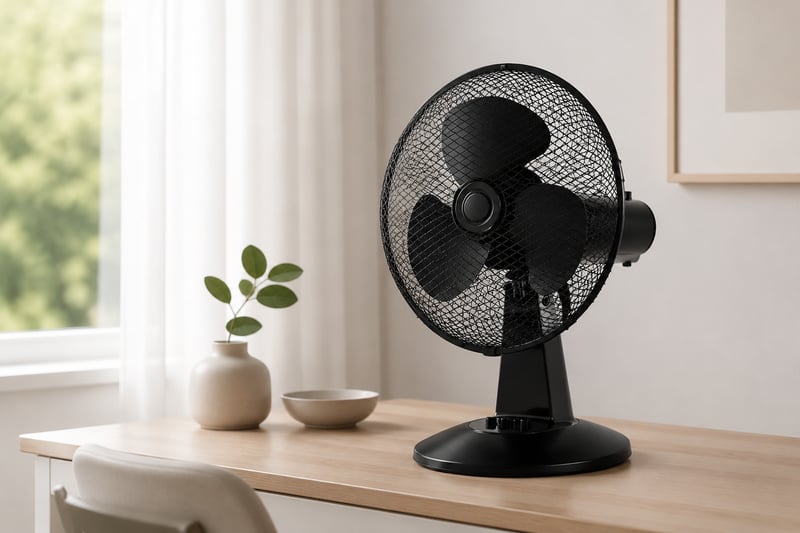 12 and 16 inch AC Desk Fan usage scene