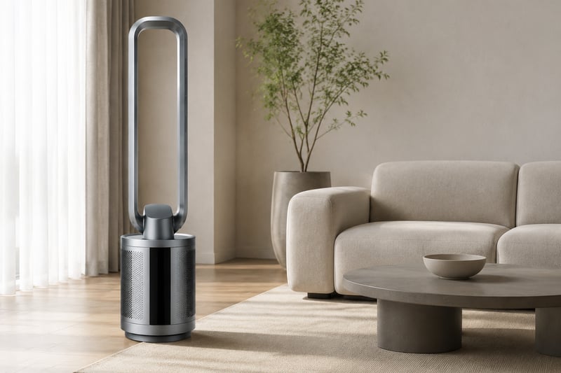 43 inch BLDC Bladeless Fan With Air Purifier usage scene