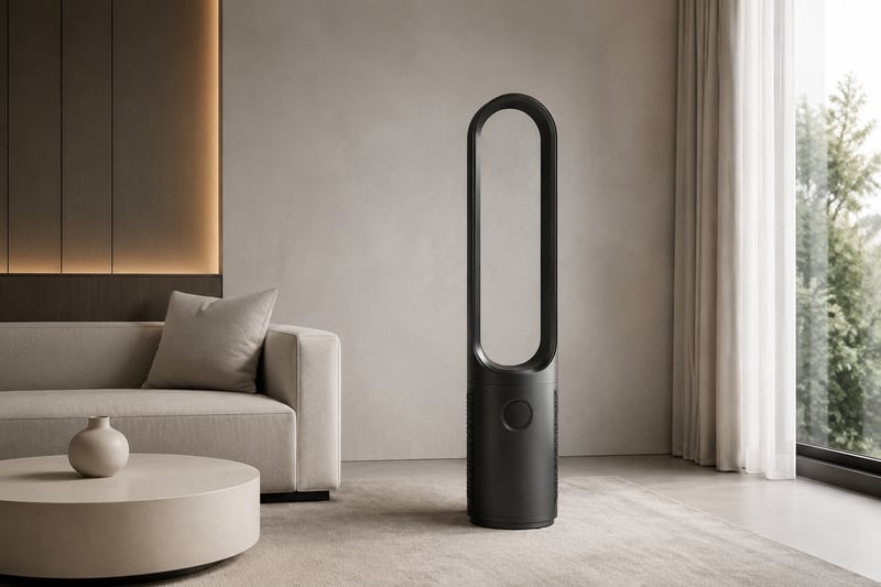 43 inch BLDC Bladeless Fan With Air Purifier usage scene
