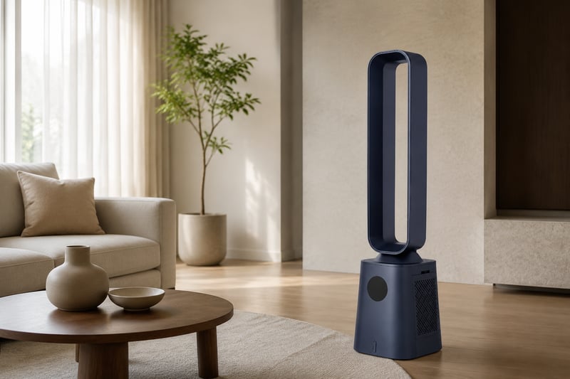 43 inch BLDC Bladeless Fan With Air Purifier usage scene
